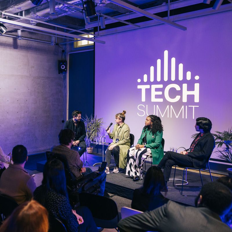 A panel discussion with live streaming & hybrid events services by Spectrum Audio Visual in Denver